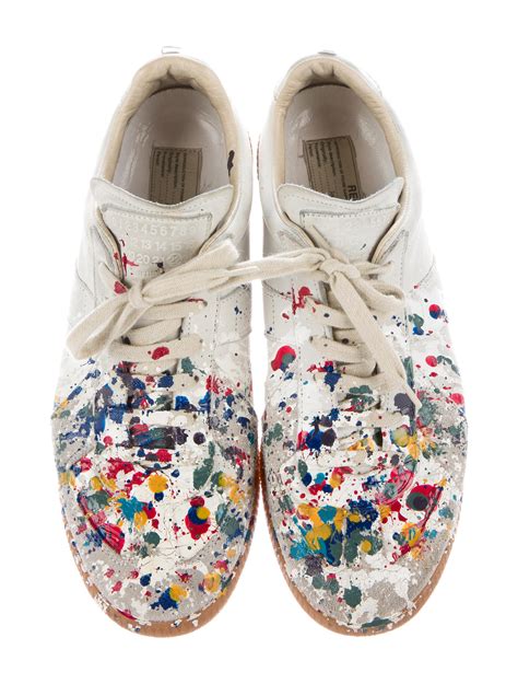 maison margiela painted sneakers|maison margiela artisanal sneakers.